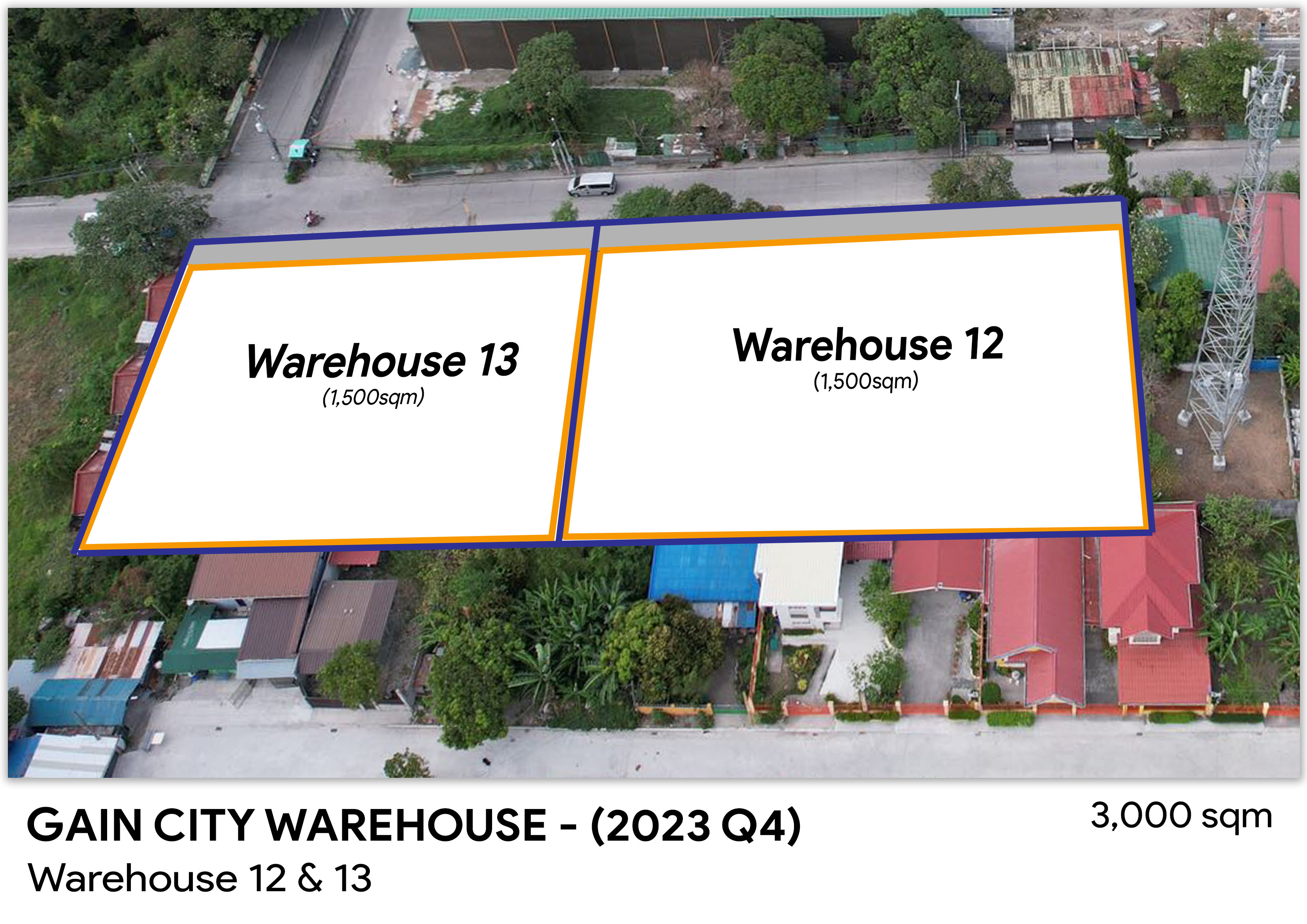 Gain City - 3000sqm (91.5cm x 61cm